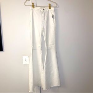 Free People Flare / Bell Bottom Jeans (White)